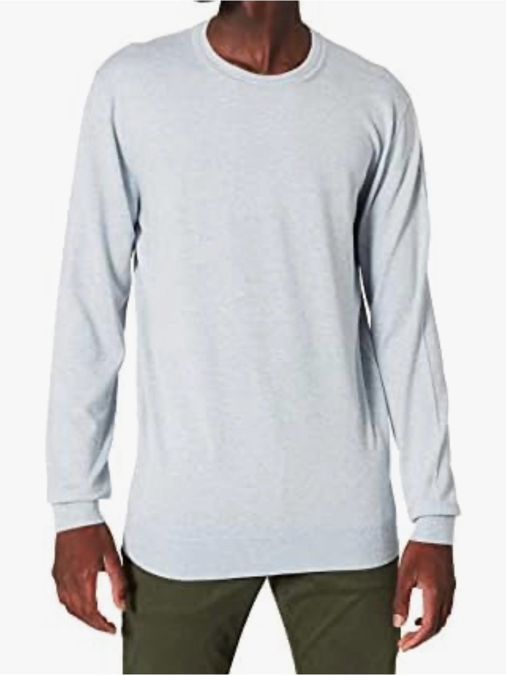 Scotch & Soda NEW Mens Classic Ecovero Viscose Melange Crewneck Sweater XXL Blue